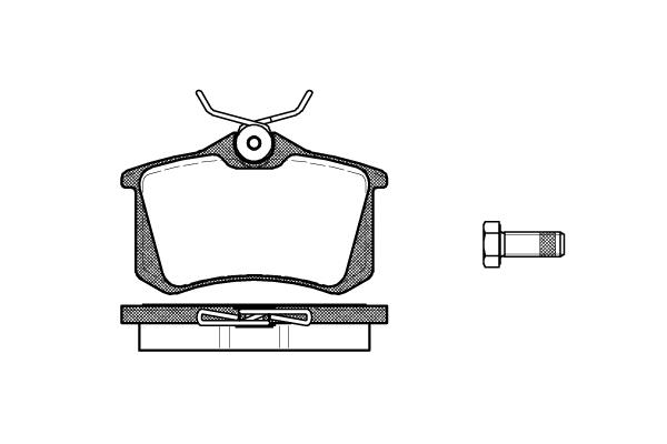 Bremsklötze 405 hinten
