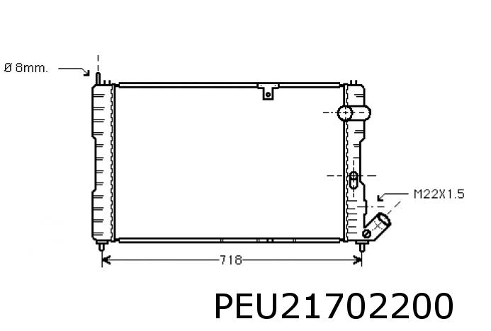Kühler XM 4 Zyl. Turbo CT Aut.