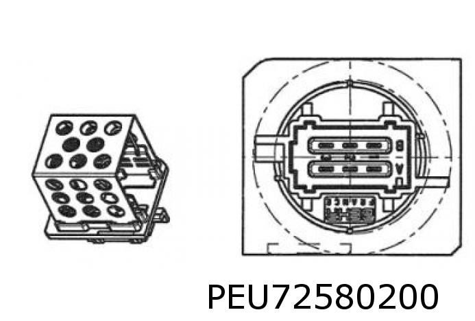 Heizmodul Widerstand 206 206+ ohne Klima
