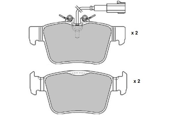 Plaquettes de frein arrière 