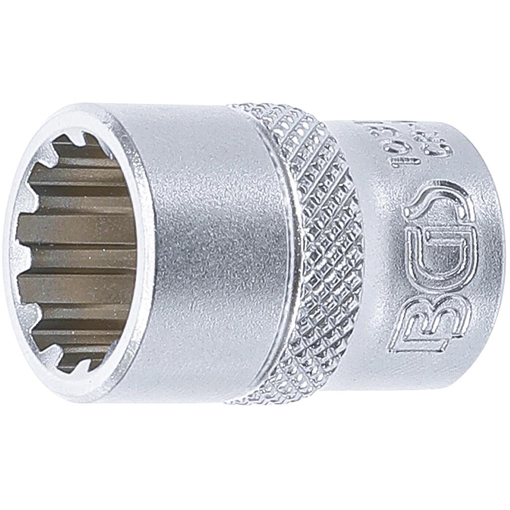 Steckschlüssel-Einsatz Gear Lock | Antrieb Innenvierkant 10 mm (3/8&quot;) | SW 13 mm