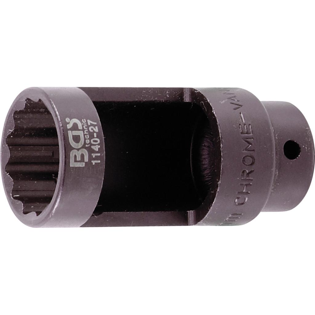 Lambdasonden-Einsatz | Antrieb Innenvierkant 12,5 mm (1/2&quot;) | SW 27 mm Zwölfkant, 28 mm Fenster