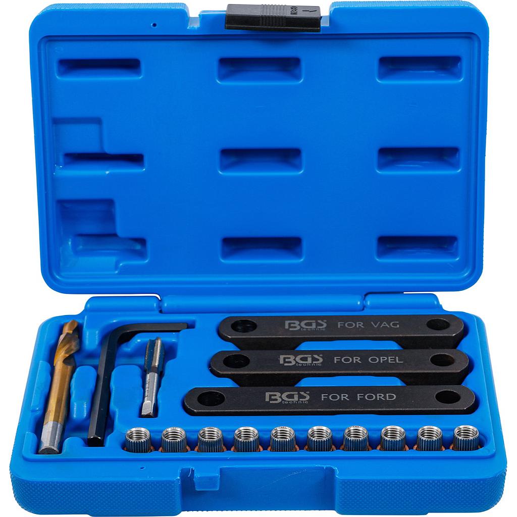 Reparatur-Satz für Bremsgewinde | M9 x 1,25 mm | 16-tlg.