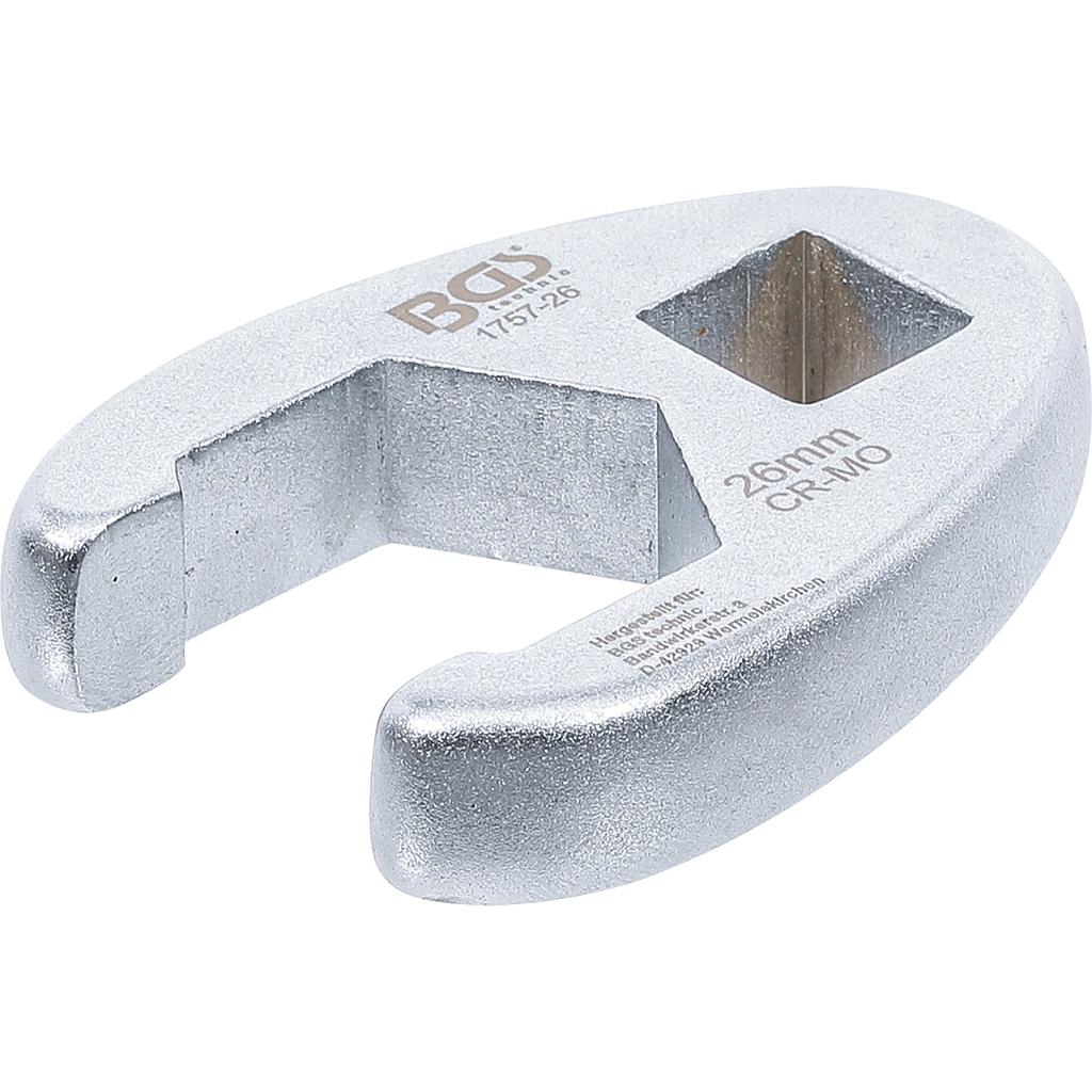 Hahnenfußschlüssel | Antrieb Innenvierkant 12,5 mm (1/2&quot;) | SW 26 mm