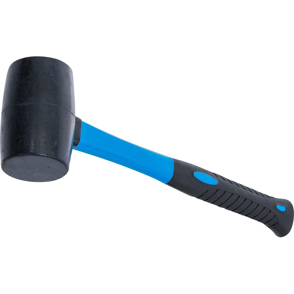 Gummihammer | Fiberglasstiel | schwarzer Kopf | Ø 50 mm | 280 g