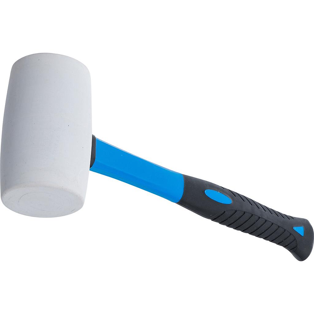 Gummihammer | Fiberglasstiel | weißer Kopf | Ø 64 mm | 750 g