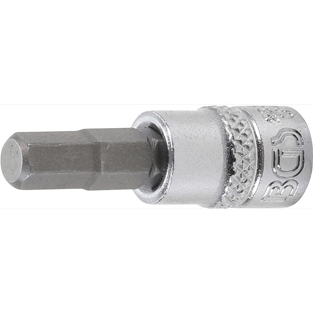 Bit-Einsatz | Antrieb Innenvierkant 6,3 mm (1/4&quot;) | Innensechskant 6 mm