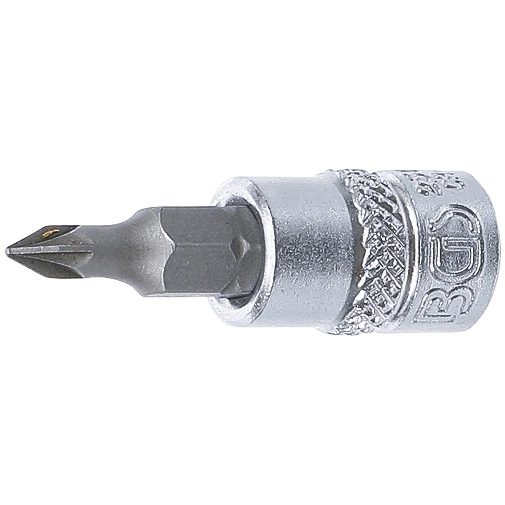 Bit-Einsatz | Antrieb Innenvierkant 6,3 mm (1/4&quot;) | Kreuzschlitz PZ0