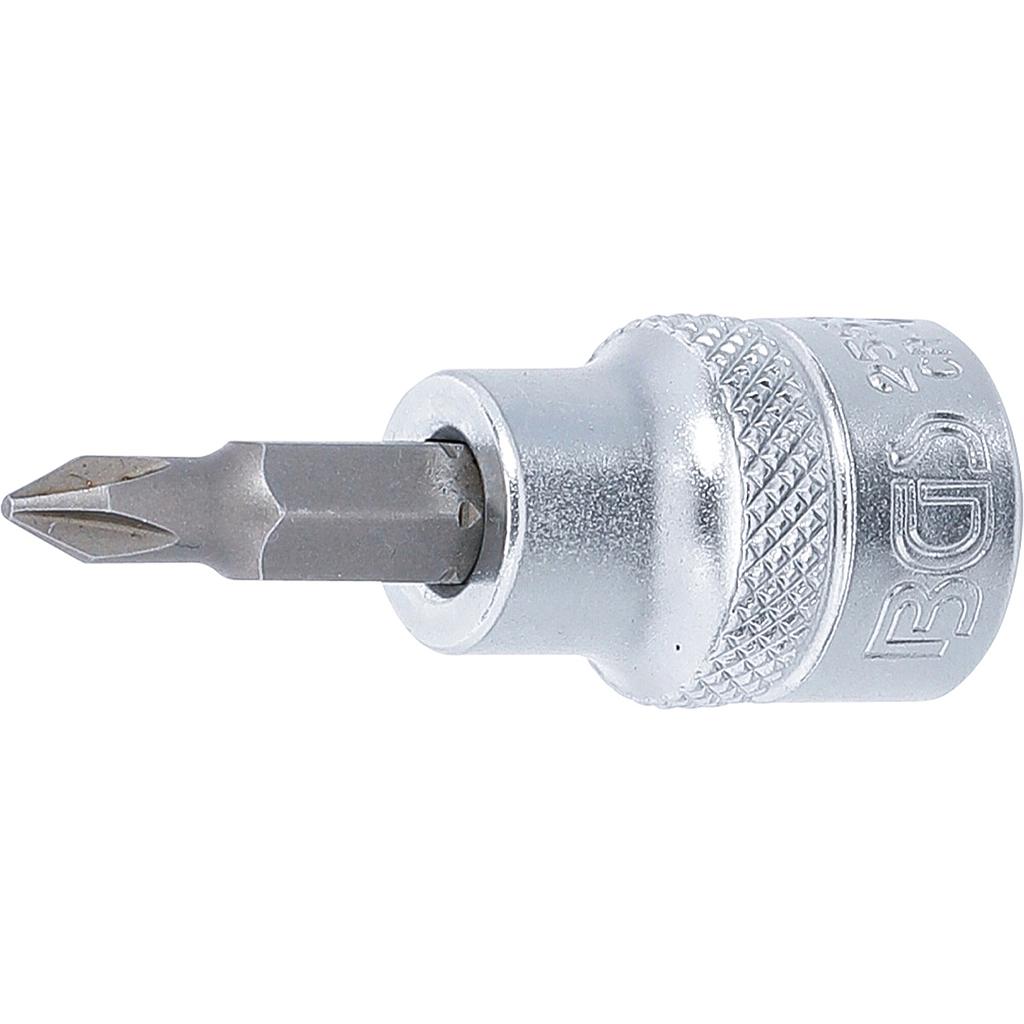 Bit-Einsatz | Antrieb Innenvierkant 10 mm (3/8&quot;) | Kreuzschlitz PH1