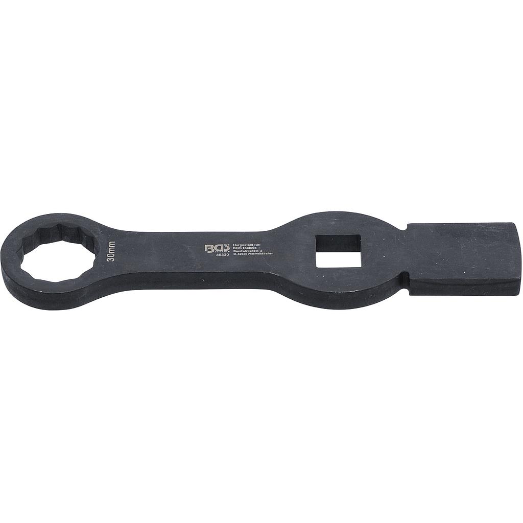 Schlag-Ringschlüssel | Zwölfkant | mit 2 Schlagflächen | SW 30 mm