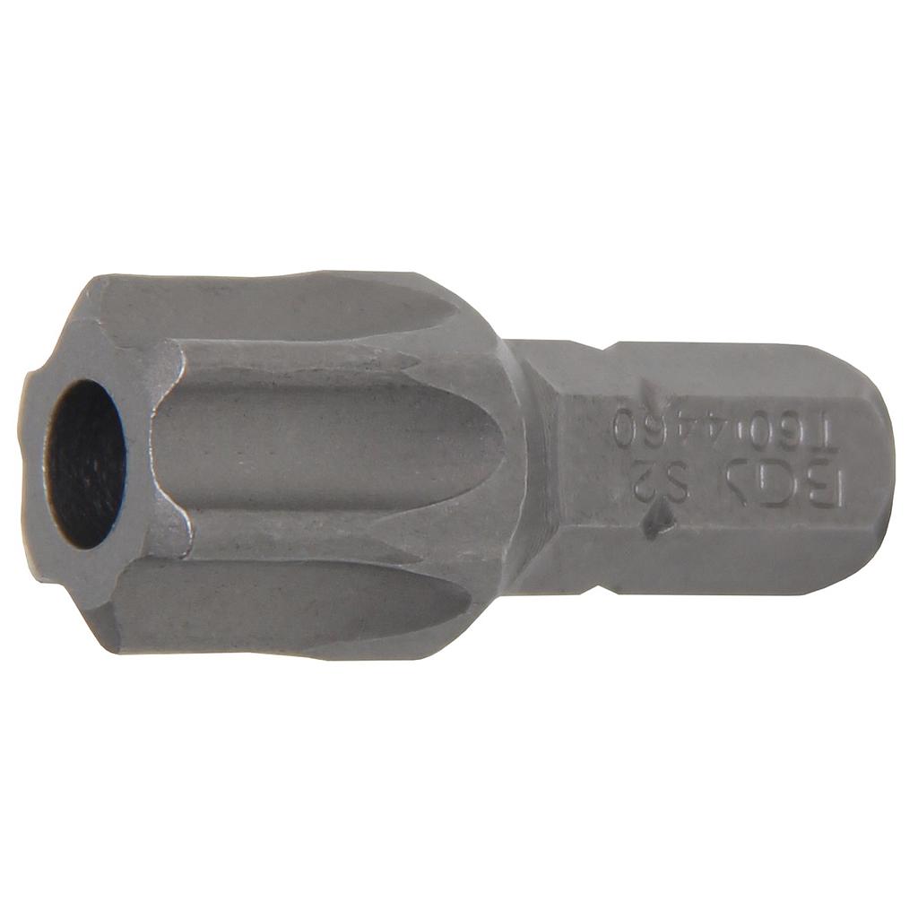 Bit | Länge 30 mm | Antrieb Aussensechskant 8 mm (5/16&quot;) | T-Profil (für Torx) mit Bohrung T60
