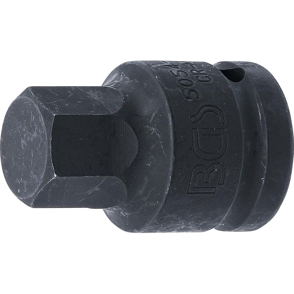 Kraft-Bit-Einsatz | Länge 55 mm | Antrieb Innenvierkant 20 mm (3/4") | Innensechskant 22 mm