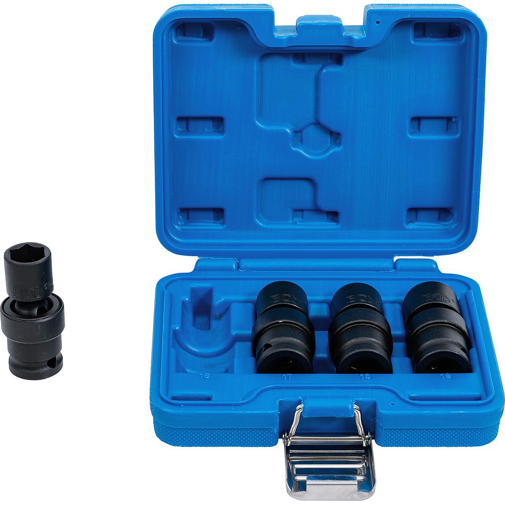 Kraft-Kugelgelenk-Einsatz-Satz | Antrieb Innenvierkant 12,5 mm (1/2&quot;) | 4-tlg.