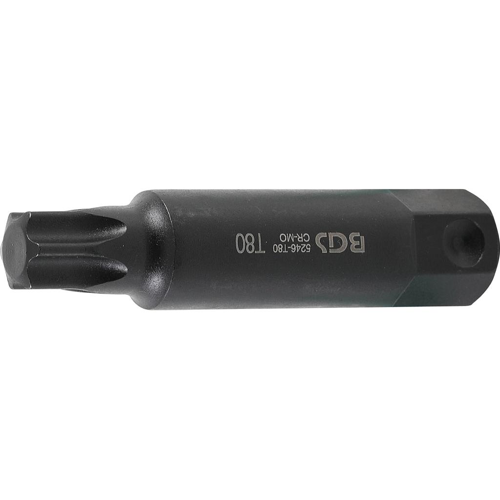 Bit | Länge 100 mm | Antrieb Aussensechskant 22 mm | T-Profil (für Torx) T80