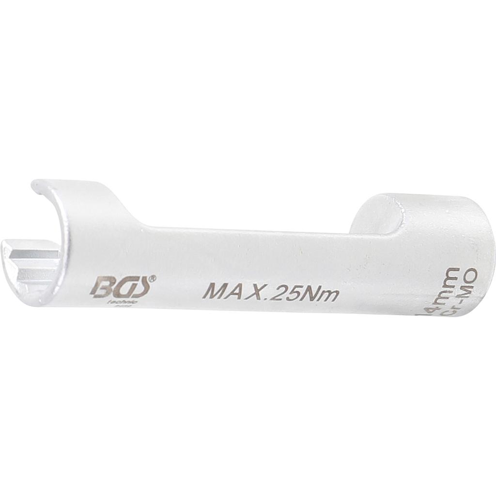 Spezial-Schlüssel für Einspritzleitungen | für Mercedes-Benz | Antrieb 10 mm (3/8&quot;) | SW 14 mm