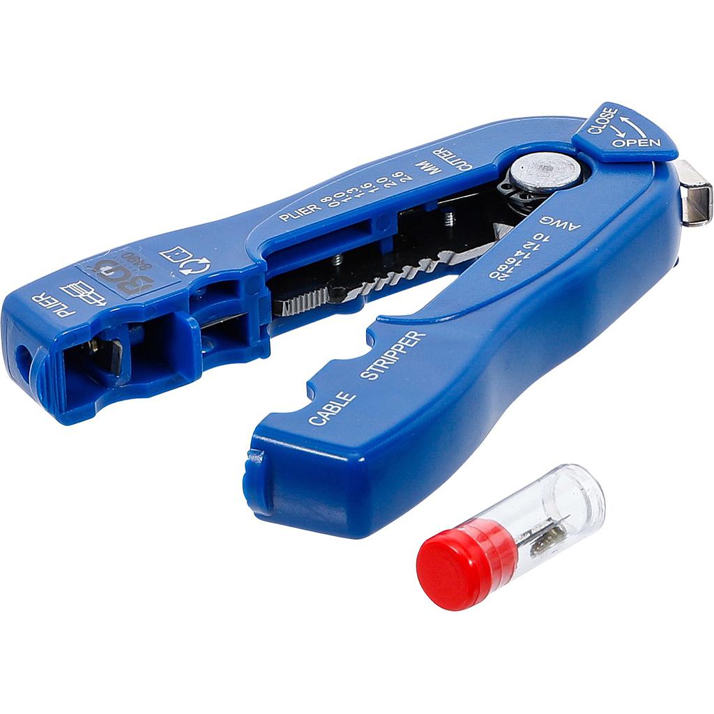 Draht-/Kabel-Abisolierer &quot;2-IN-1&quot; | 0,8 - 2,6 mm
