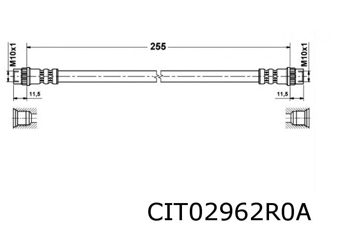 Berlingo / Partner / Picasso remslang achterzijde