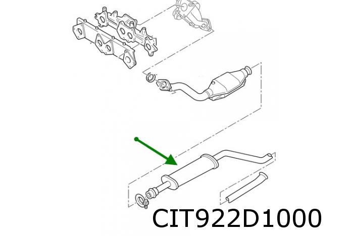 XM (2.0i-Turbo) voorste demper