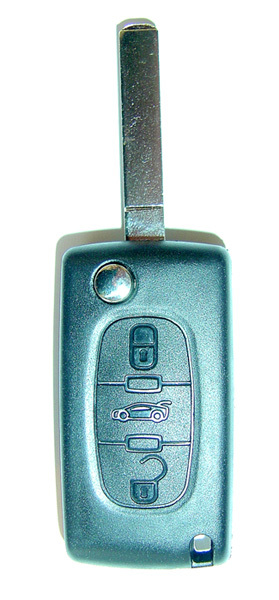 sleutelhuis: 3-knops achterklep (batterij in huis)