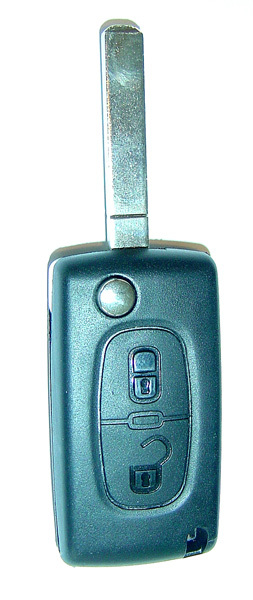 Schlüsselgehäuse 2 Tasten, Batteriehalterung im Gehäuse