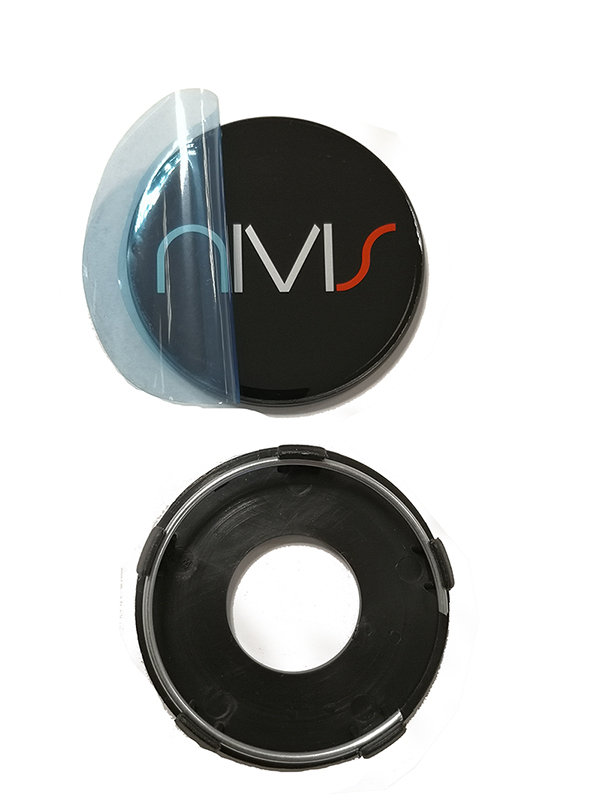 Cache-moyeu pour jantes aluminium Nivis noir pour Nivis 273 GM